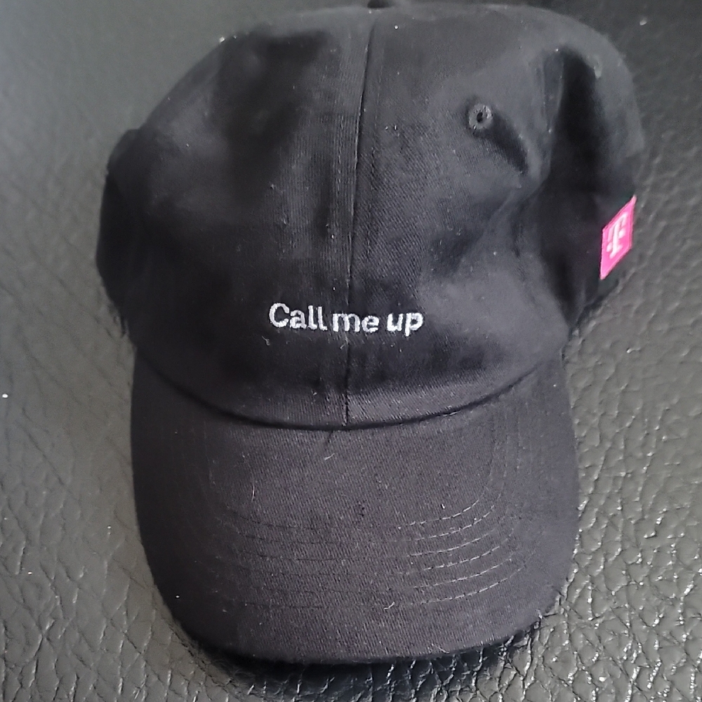 TMobile Black "Call me up" Baseball Cap Hat